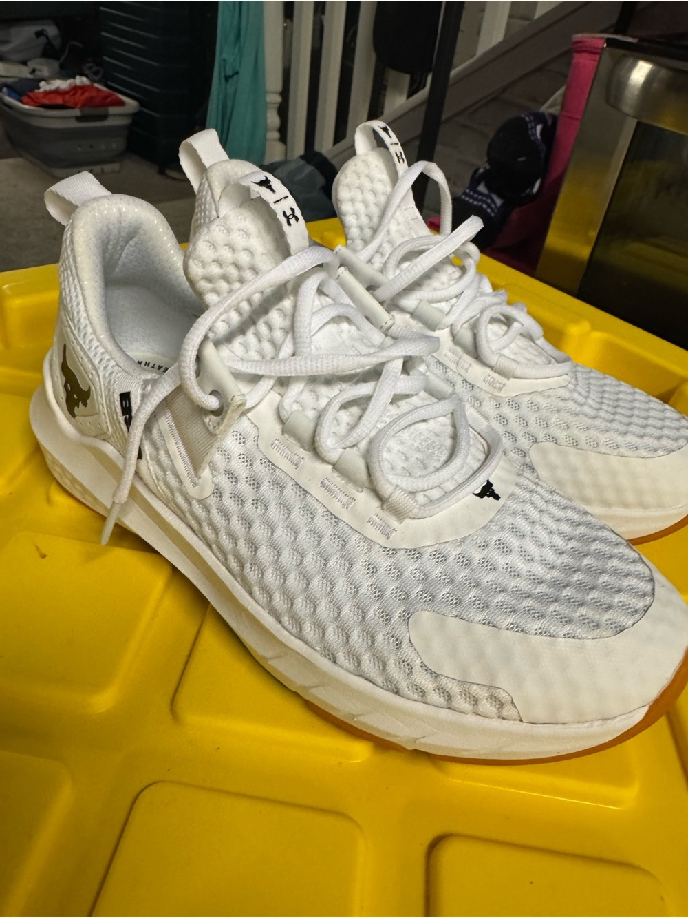 Under Armour Rock Line White Athletic Knit Trainers